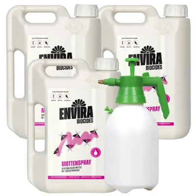 Produktbild von Envira Motten Abwehrspray mit Drucksprüher 3x2L