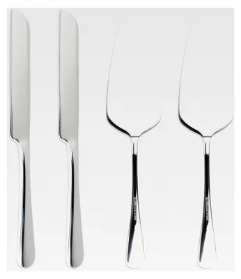 Produktbild von 4-teiliges Set aus Tortenmessern und Tortenhebern aus Edelstahl – Für Hochzeiten, Geburtstagsfeiern und andere Anlässe