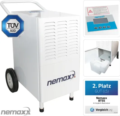 Produktbild von Nemaxx BT55 Bautrockner Kondenstrockner Luftentfeuchter Raumentfeuchter Entfeuchter Trockner (max. 55l/Tag)
