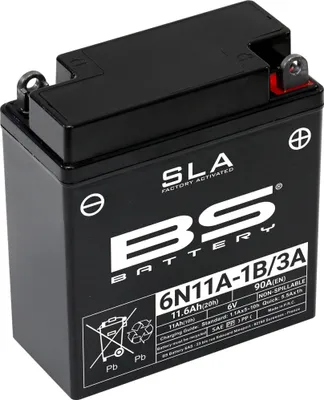Immagine prodotto di BS BATTERY Batteria AGM SLA precaricata - senza manutenzione - 6N11A-1B/3A