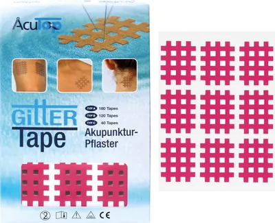 Produktbild von AcuTop Gitter Tape Typ A, AcuTop Gitter Tape, auch Akupunktur Pflaster genannt werden auf Schmerz-, Trigger- oder..., CE, 180 Stück(e), Box