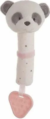 Immagine prodotto di Anello da dentizione per bambini con osso di panda rosa 20 cm