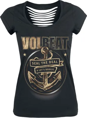 Produktbild von Volbeat T-Shirt Damen Anchor schwarz Band-Merch, Bands 100% Baumwolle L