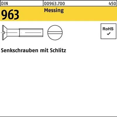 Produktbild von Reyher  963 MS Senkschrauben 5x10 mit Schlitz (1000 Stück)