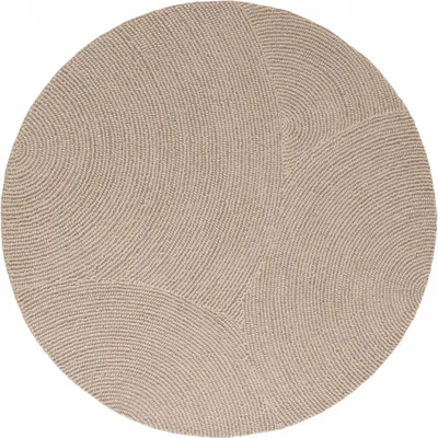 Image de Tapis rond ELENI, aspect imitation uni