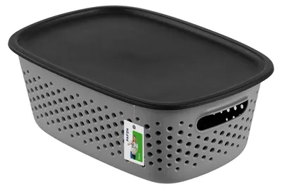 Produktbild von PAFEN Aufbewahrungskorb 3.5L Grau - 19 x 14 x 16 cm