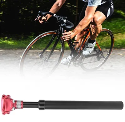 Image de SPS-405 Tube de selle de vélo en alliage d'aluminium avec suspension pour VTT, 27 mm, noir, rouge