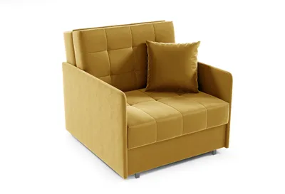 Produktbild von Sofasessel YORK I mit Steppung, 1-Sitzer Schlafsofa, Jugendsofa mit Schlaffunktion, ausziehbare Couch, mit Bettkasten, inkl. Kissen, Kronos 01