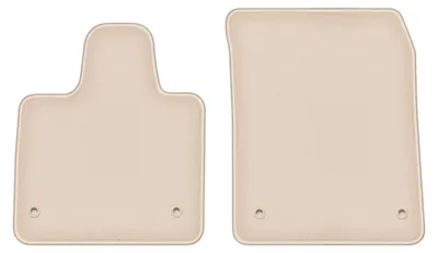 Produktbild von DURBAN Beige Velours-Fußmatten vorne für Jaguar I-Pace SUV (2019-)