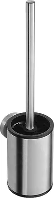 Produktbild von BEO WC-Bürstengarnitur Edelstahl matt hängend schwarze Bürste 90x370x115 mm für Bad & WC >> zum Bohren oder Kleben