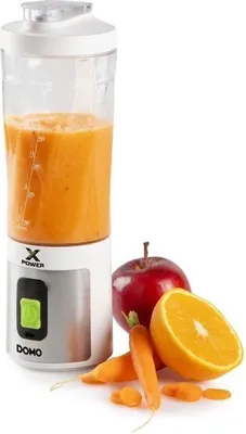 Image de Blender Portable sans Fil DOMO XPOWER, 120 W, 600 ml, 6 Lames Acier Inoxydable, Blanc