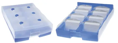 Produktbild von CROCO DUO Archivbox A8 max. 2500 Karten (blau)