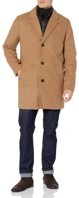Produktbild von Dockers Herren The Henry Wool Blend Top Coat Mantel aus Mischwolle, Camel, Mitte