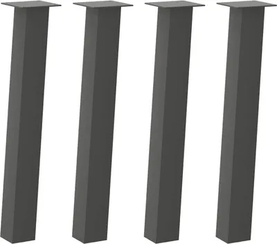 Immagine prodotto di Gambe per tavolo consolle 4 pz Antracite 72 cm Acciaio