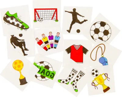 Produktbild von Fussball Kinder-Tattoos 36 Stück