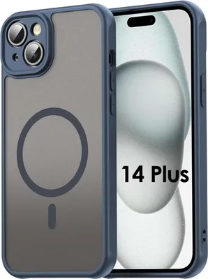Produktbild von Handyhülle für Apple iPhone 14 Plus Matt Case Schutzhülle Kratzfest Passgenau Blau