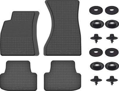 Produktbild von Gummimatten Mit Stoppern Für: Audi A7 (2011-) Schwarz Set