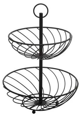 Produktbild von Secret de Gourmet Obstschale Obstkorb - Metall - 27x39 cm