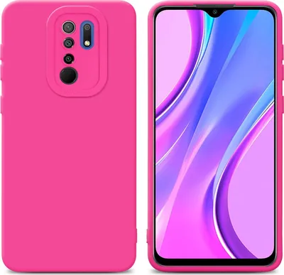 Produktbild von Cadorabo Hülle für Xiaomi RedMi 9 Schutz Hülle in Pink TPU Silikon Etui Case Handyhülle