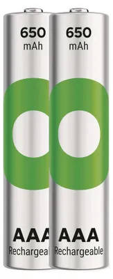 Nabíjecí baterie GP ReCyko 650 AAA (HR03), 2 ks