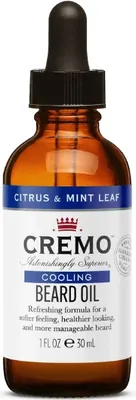 Image de CREMO - Huile à barbe rafraîchissante au parfum de CITRUS et de MENTHE 30 ml