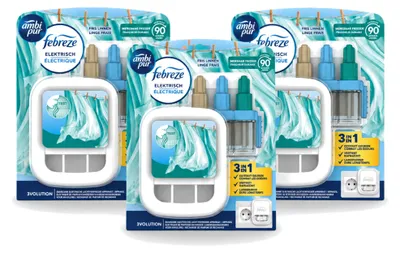 Produktbild von 3 x Ambi Pur 3Volution Starterkit - Frische Wäsche - 20 ml - Vorteilspackung - 3 Stücke