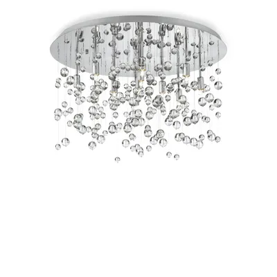 Image de Plafonnier chromé NEVE 8 ampoules
