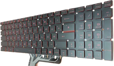 Produktbild von DEUTSCHE - Tastatur mit Beleuchtung kompatibel für MSI GL63 8RCS-041