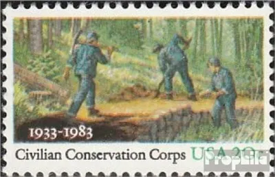 Produktbild von Briefmarken USA 1983 Mi 1621 (kompl.Ausg.) postfrisch Arbeitsdienst