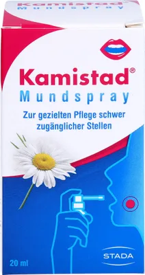Produktbild von Kamistad Mundspray bei Zahnfleischentzündungen und Aphten, 20 ml Lösung
