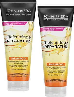 Produktbild von 2er Pack John FriedaTiefenpflege+Reparatur Shampoo jeweils 250ml