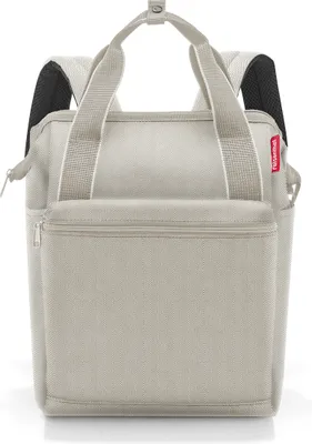 Image de reisenthel allrounder R, sac à dos, sac de transport, sac, tissu polyester, Herringbone Sand, 12 L, JR6049