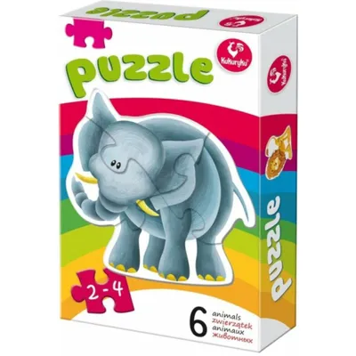 Zdjęcie produktu dla KUKURYKU PL Moje pierw.puzzle - Zwier.2 Słoń 60314