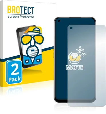Produktbild von 2x BROTECT Schutzfolie für realme 8i Displayschutz Displayschutzfolie Folie Matt Entspiegelungsfolie
