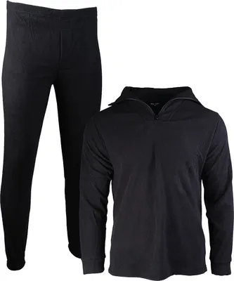 Produktbild von Unterwäsche Thermofleece Zipper schwarz, XXL