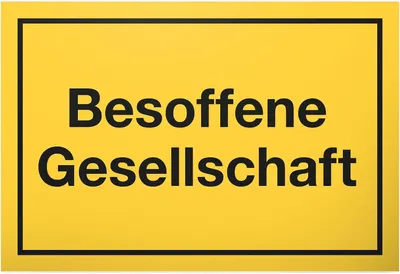 Productafbeelding van Gesloten beoven gezelschap - Plastic bord met spreuk - Grappig cadeau voor hem - Cadeau-idee verjaardagscadeau mannen