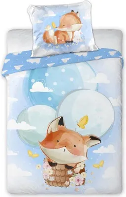 Produktbild von Baumwollbettwäsche 100x135 + 40x60 Fuchs