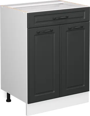 Produktbild von Küchenunterschrank Vicco R-Line Anthrazit Landhaus 60 cm mit Schublade, ohne Arbeitsplatte, Model 37235