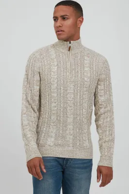 Produktbild von BLEND BHZotem Herren Strickpullover Troyer Grobstrick Pullover