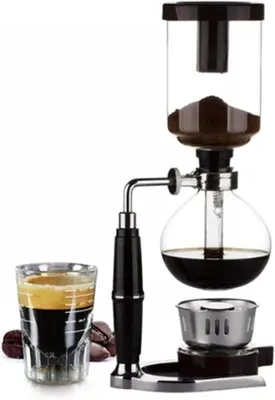 Obrázek produktu pro Skleněná kávovar na ručně mletou kávu s nerezovou základnou