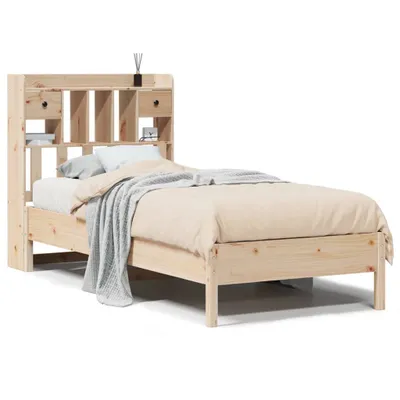 Produktbild von vidaXL Bücherregalbett ohne Matratze 75x190 cm Massivholz Kiefer