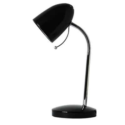 Produktbild von Aigostar Leselampe Retro Schreibtischlampe Tischlampe Arbeitsplatzlampe Nachttischleuchte mit Gelenk-Arm aus Metall, Schwarz