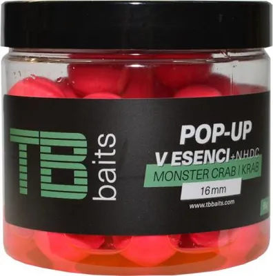 Obrázok produktu pre TB Baits Plovoucí Boilie Pop-Up Pink Monster Crab + NHDC 65 g 16 mm