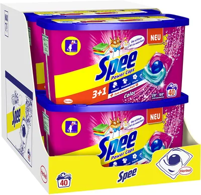 Produktbild von Spee Power Caps Color 3+1 Colorwaschmittel 6x40 Waschladungen Waschmittel