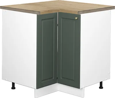 Produktbild von Eckunterschrank Vicco Fame-Line Grün-Gold Landhaus 80.5 cm , AP Eiche, Model 46710
