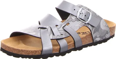 Produktbild von SCHUH OKAY Damen-Bio-Pantolette mit Tieffußbett Grau, Farbe:grau, EU Größe:43