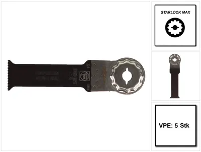 Zdjęcie produktu dla Brzeszczot Fein E-Cut Long-Life Starlock Max 5 szt. 90 x 32 mm ( 63502224230 ) BI-Metal