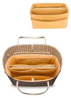 Immagine prodotto di Organizer per borsa in feltro LEXSION, con cerniera, per mantenere la borsa in