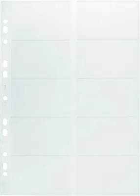 Produktbild von Durable Visitenkartenhüllen A4, für Ringbücher und Ordner, 10 Stück, transparent