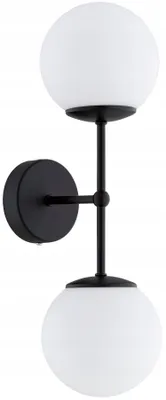 Produktbild von Wandlampe 15 cm hoch E27 2-flammig Kugelschirm Modern